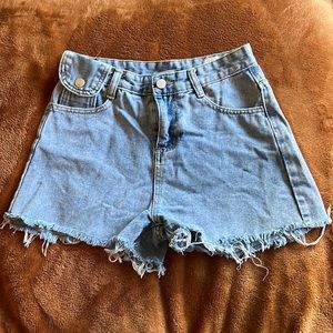 Denim shorts